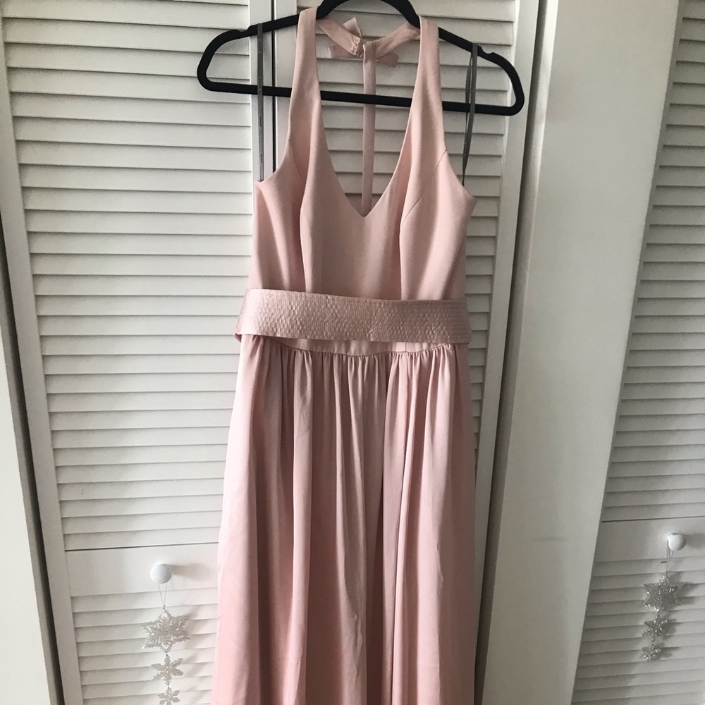 Vera wang blush halter dress